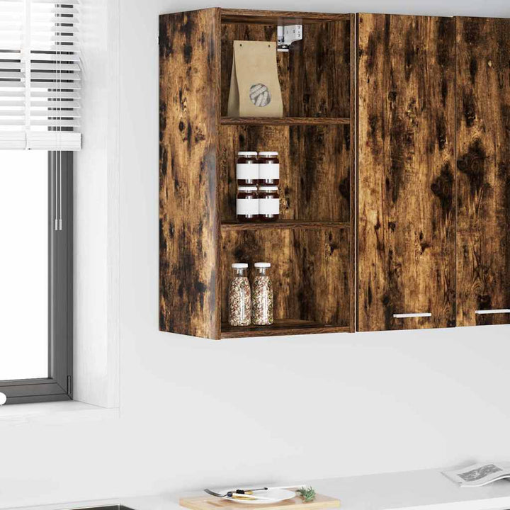Hængeskab Røget eg 40 x 29,5 x 80 cm Konstrueret træ