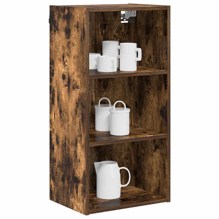 Hængeskab Røget eg 40 x 29,5 x 80 cm Konstrueret træ