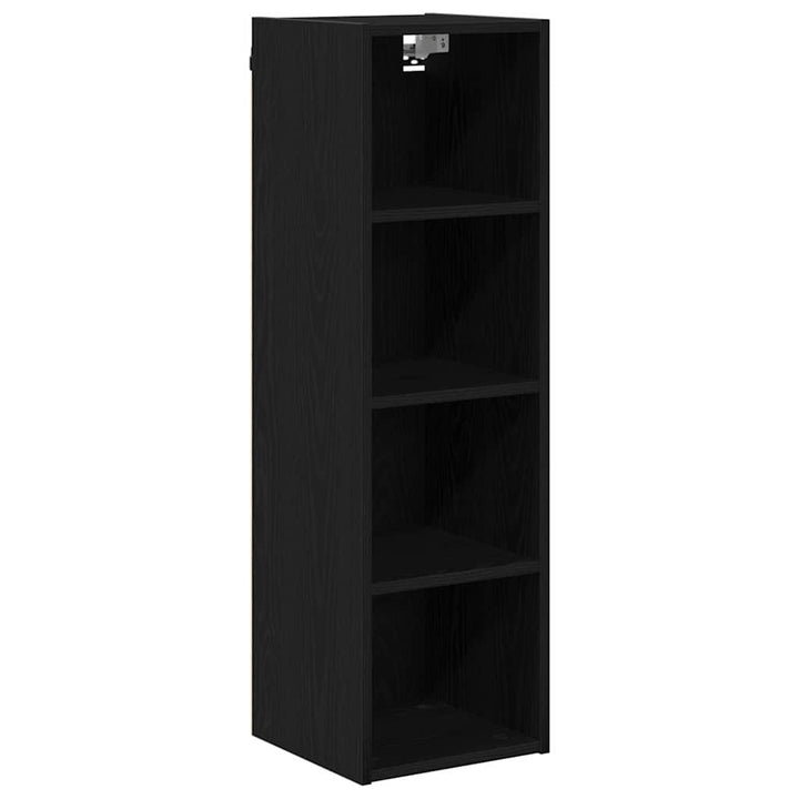 Hængeskab Sort eg 30 x 29,5 x 100 cm Konstrueret træ