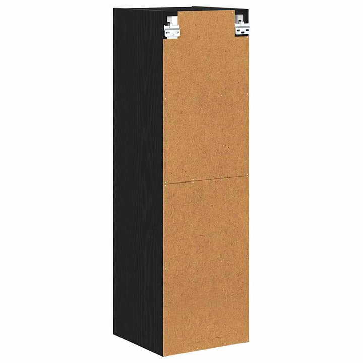 Hængeskab Sort eg 30 x 29,5 x 100 cm Konstrueret træ