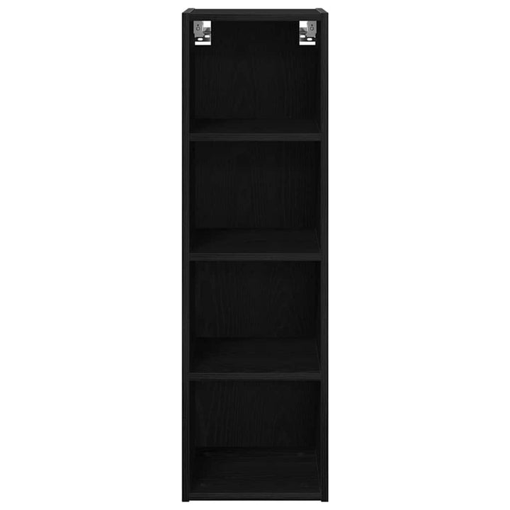 Hængeskab Sort eg 30 x 29,5 x 100 cm Konstrueret træ