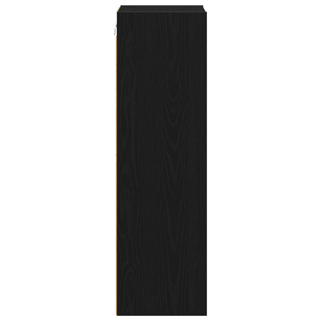 Hængeskab Sort eg 30 x 29,5 x 100 cm Konstrueret træ
