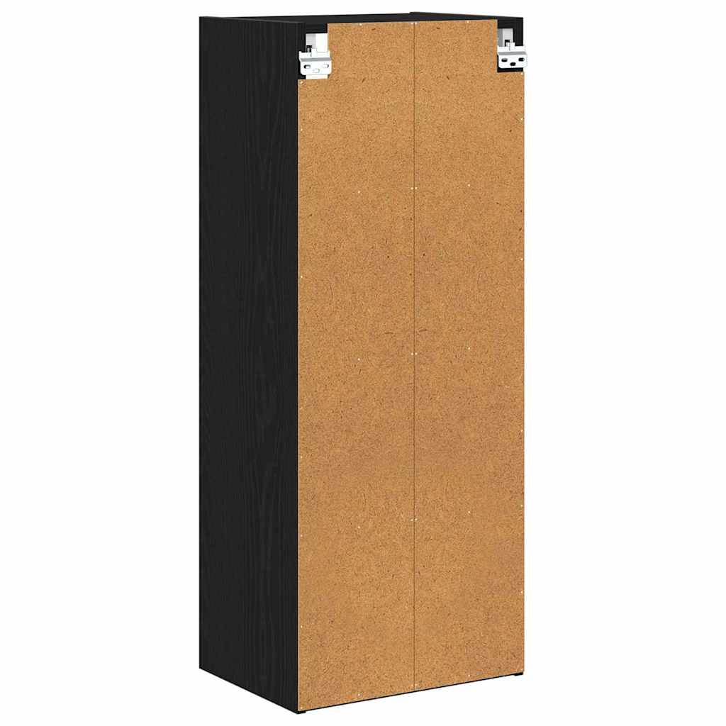 Hængeskab Sort eg 40 x 29,5 x 100 cm Konstrueret træ