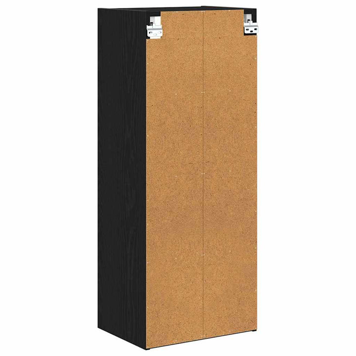 Hængeskab Sort eg 40 x 29,5 x 100 cm Konstrueret træ