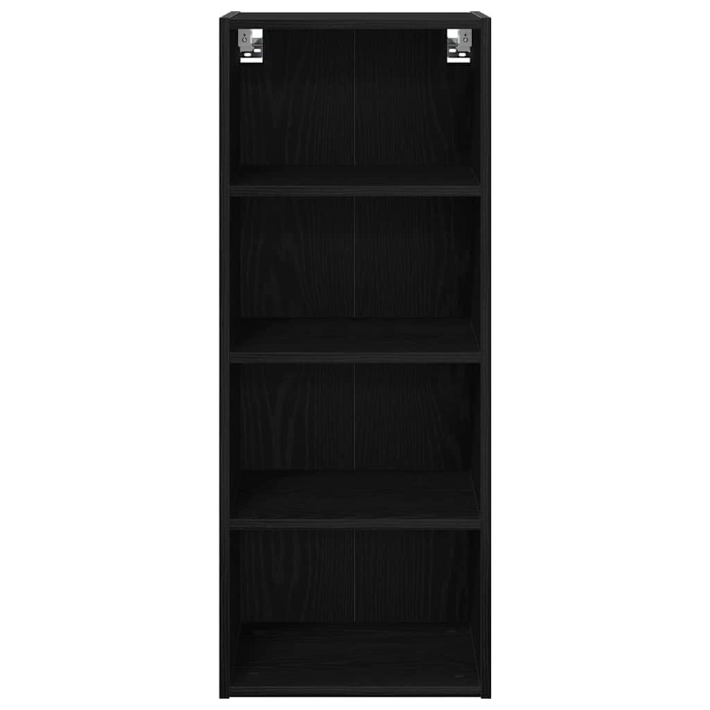 Hængeskab Sort eg 40 x 29,5 x 100 cm Konstrueret træ