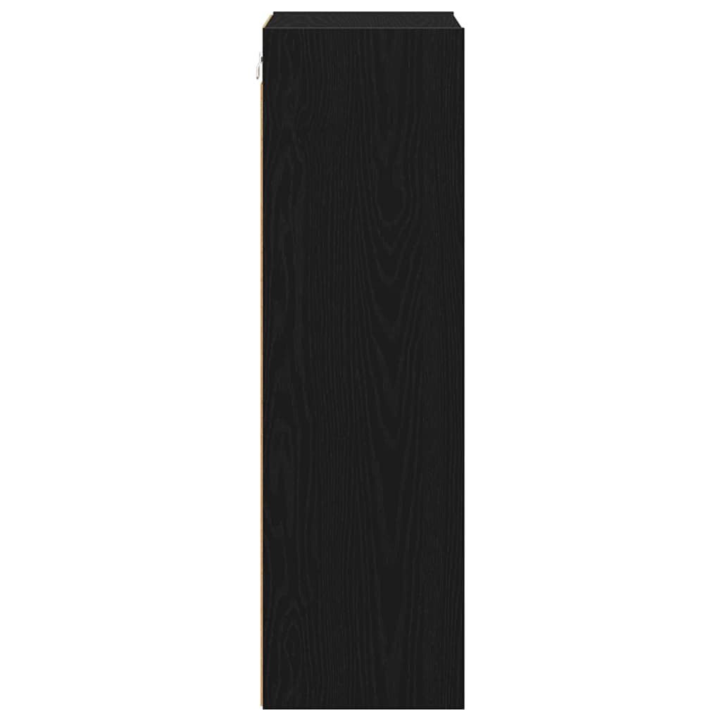 Hængeskab Sort eg 40 x 29,5 x 100 cm Konstrueret træ