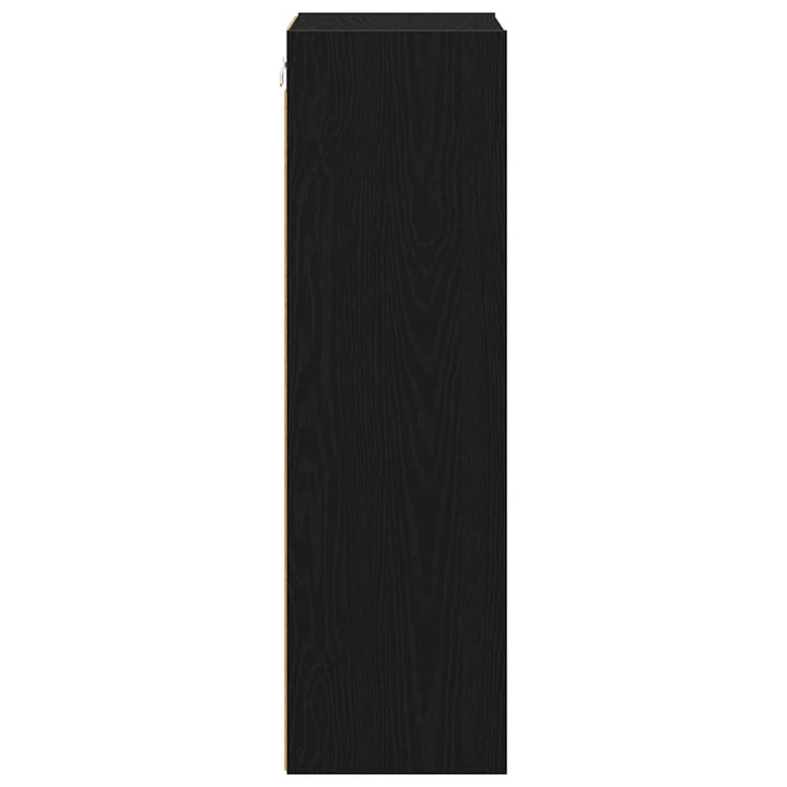 Hængeskab Sort eg 40 x 29,5 x 100 cm Konstrueret træ