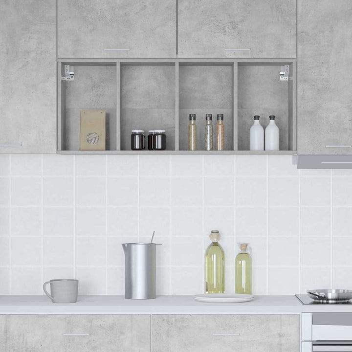 Hængeskab Beton Grå 40 x 29,5 x 100 cm Konstrueret træ