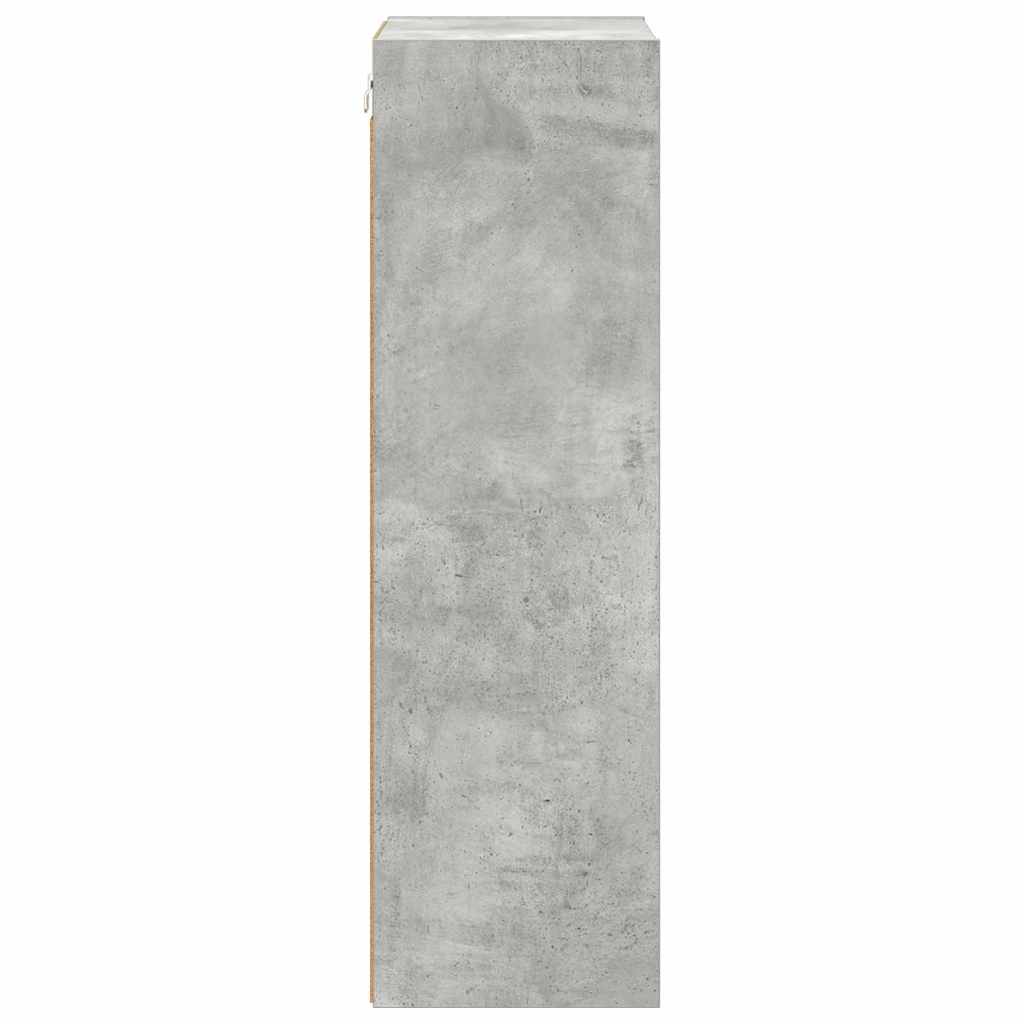 Hængeskab Beton Grå 40 x 29,5 x 100 cm Konstrueret træ