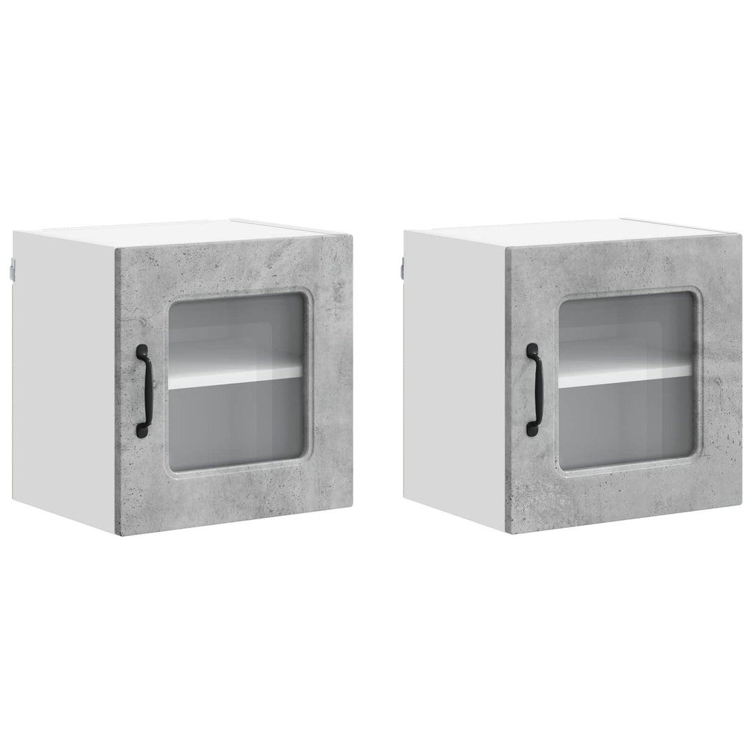 Panel til opvaskemaskine Kalmar 2 pcs Beton Grå 40 x 31 x 40 cm