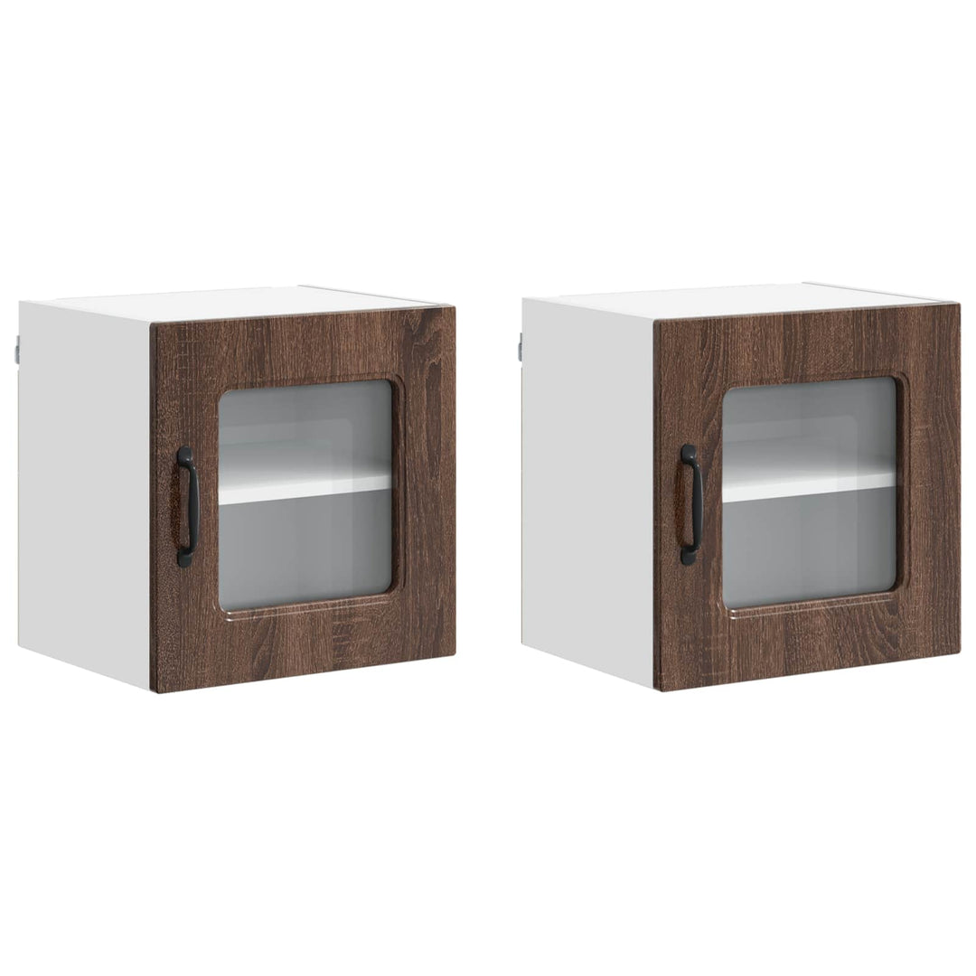 Panel til opvaskemaskine Kalmar 2 pcs Brun eg 40 x 31 x 40 cm