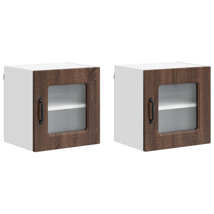 Panel til opvaskemaskine Kalmar 2 pcs Brun eg 40 x 31 x 40 cm