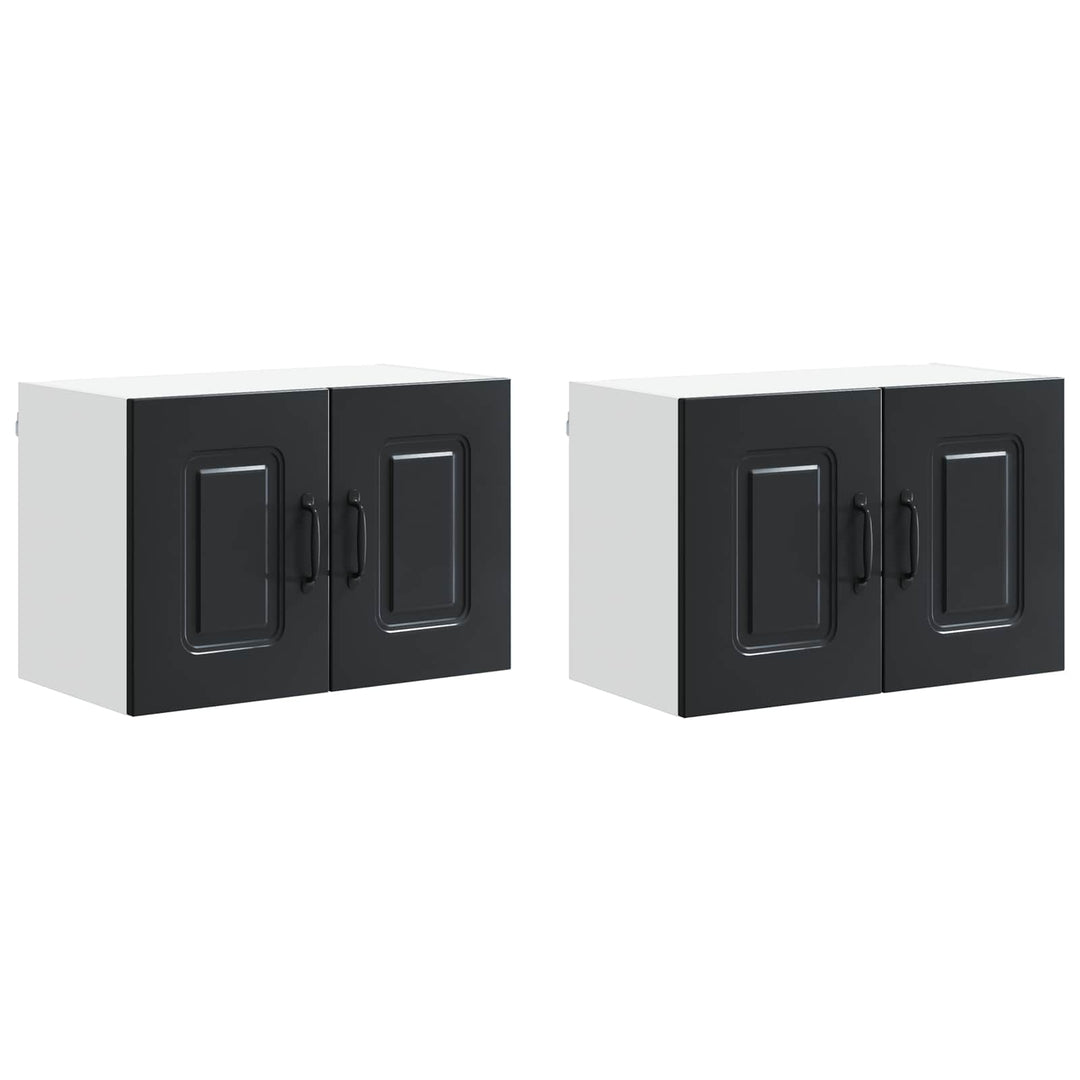 Panel til opvaskemaskine Kalmar 2 pcs Sort 60 x 31 x 40 cm