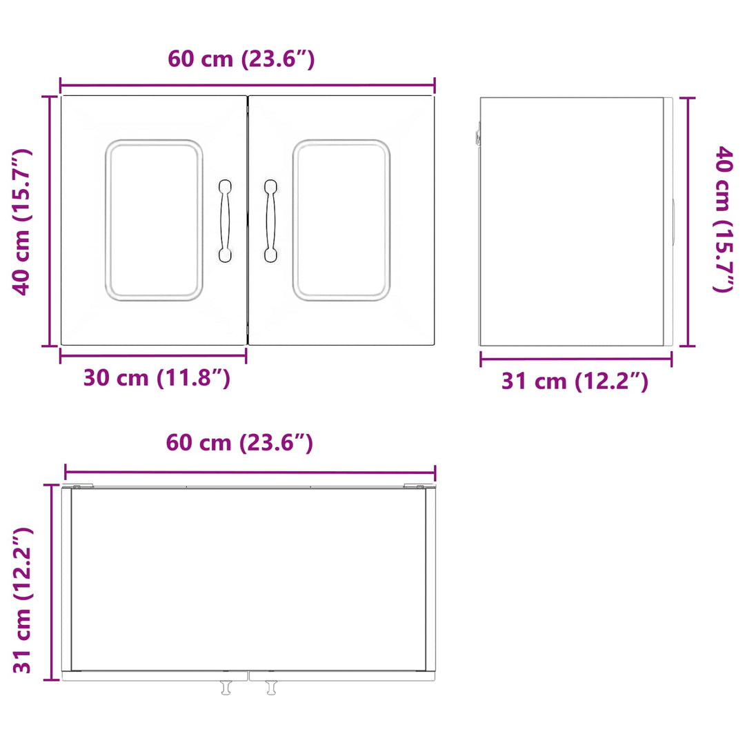 Panel til opvaskemaskine Kalmar Hvid 60 x 31 x 40 cm