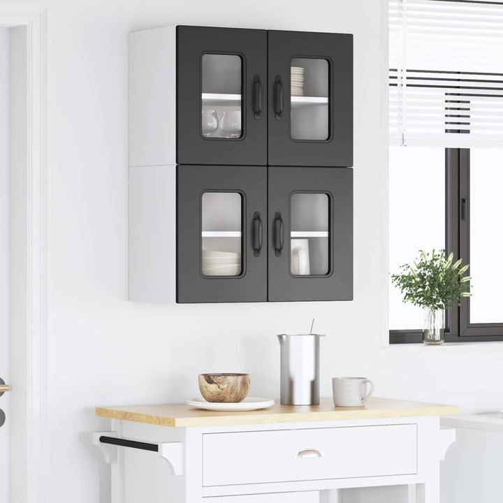 Panel til opvaskemaskine Kalmar 2 pcs Sort 60 x 31 x 40 cm