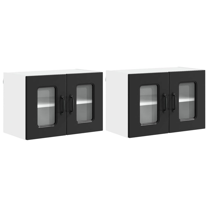 Panel til opvaskemaskine Kalmar 2 pcs Sort 60 x 31 x 40 cm