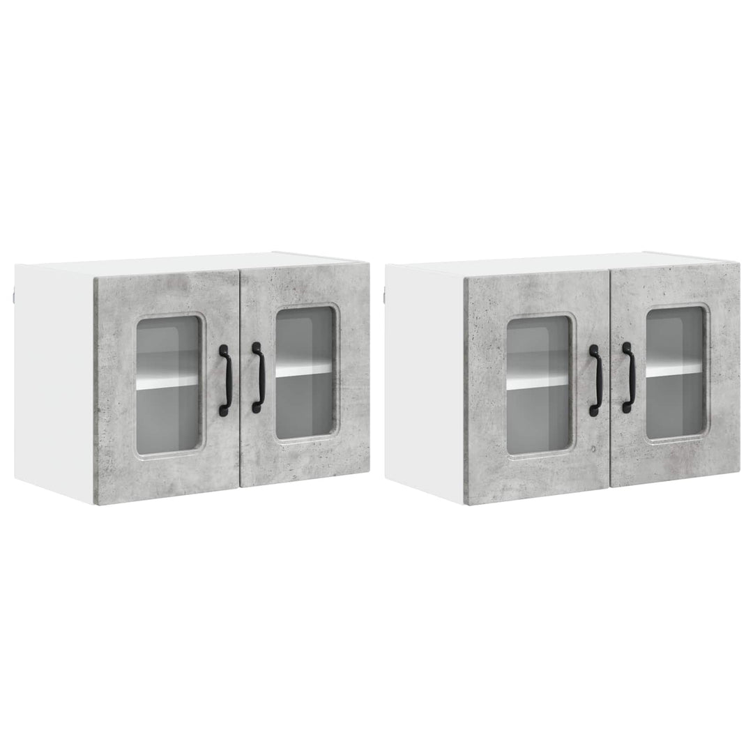 Panel til opvaskemaskine Kalmar 2 pcs Beton Grå 60 x 31 x 40 cm