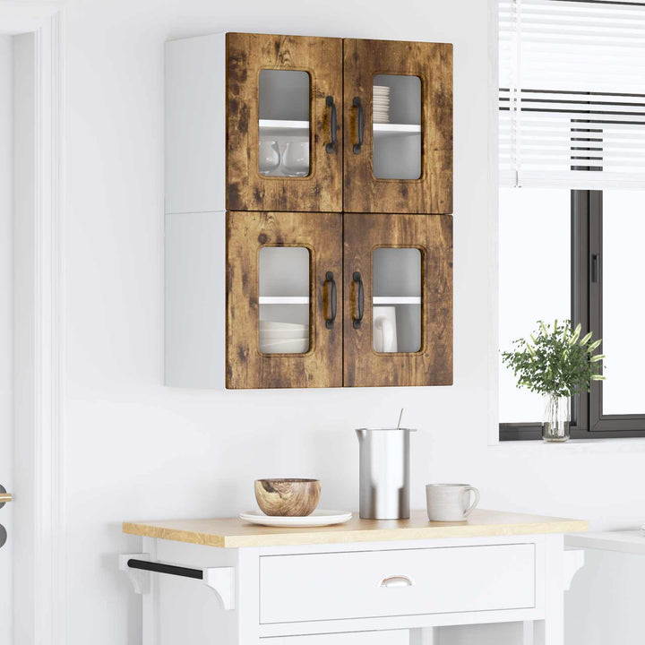 Panel til opvaskemaskine Kalmar 2 pcs Røget eg 60 x 31 x 40 cm