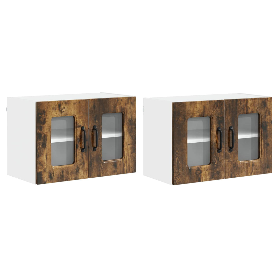 Panel til opvaskemaskine Kalmar 2 pcs Røget eg 60 x 31 x 40 cm