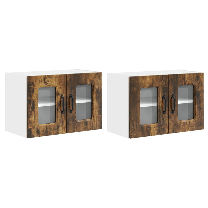 Panel til opvaskemaskine Kalmar 2 pcs Røget eg 60 x 31 x 40 cm