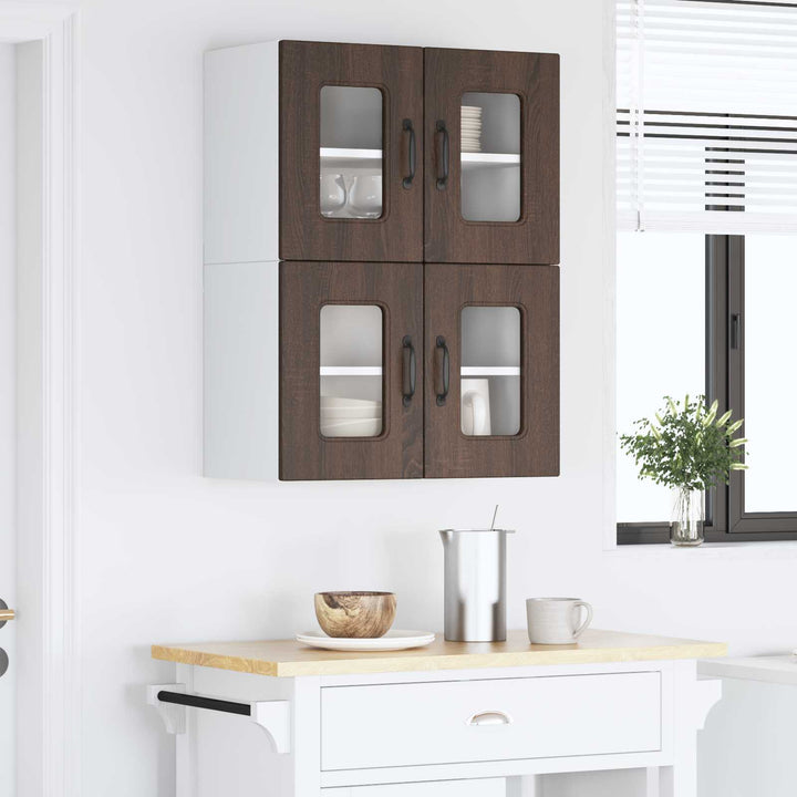 Panel til opvaskemaskine Kalmar 2 pcs Brun eg 60 x 31 x 40 cm