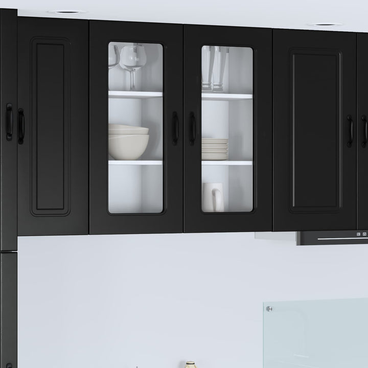 Panel til opvaskemaskine Kalmar 2 pcs Sort 40 x 31 x 80 cm
