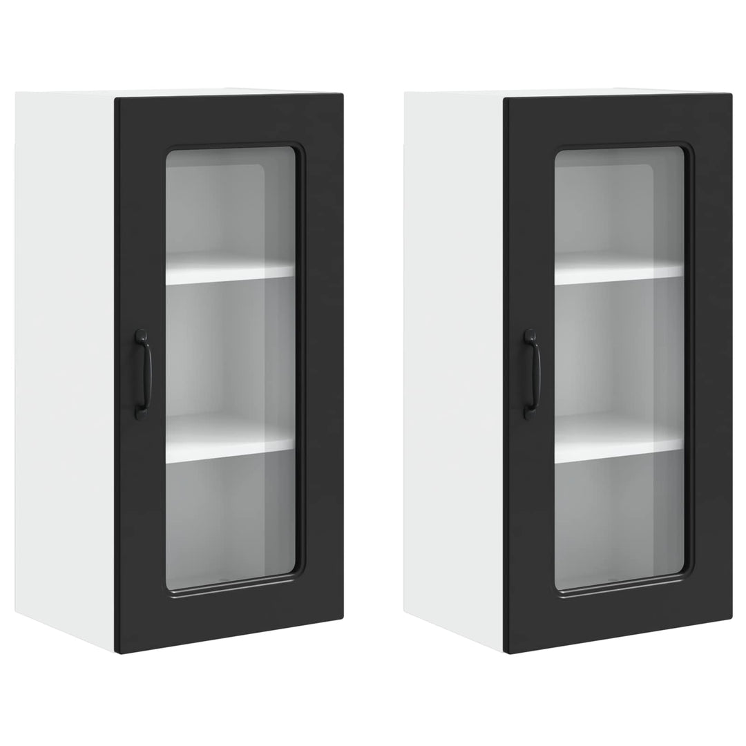 Panel til opvaskemaskine Kalmar 2 pcs Sort 40 x 31 x 80 cm