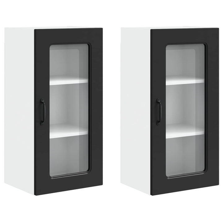 Panel til opvaskemaskine Kalmar 2 pcs Sort 40 x 31 x 80 cm