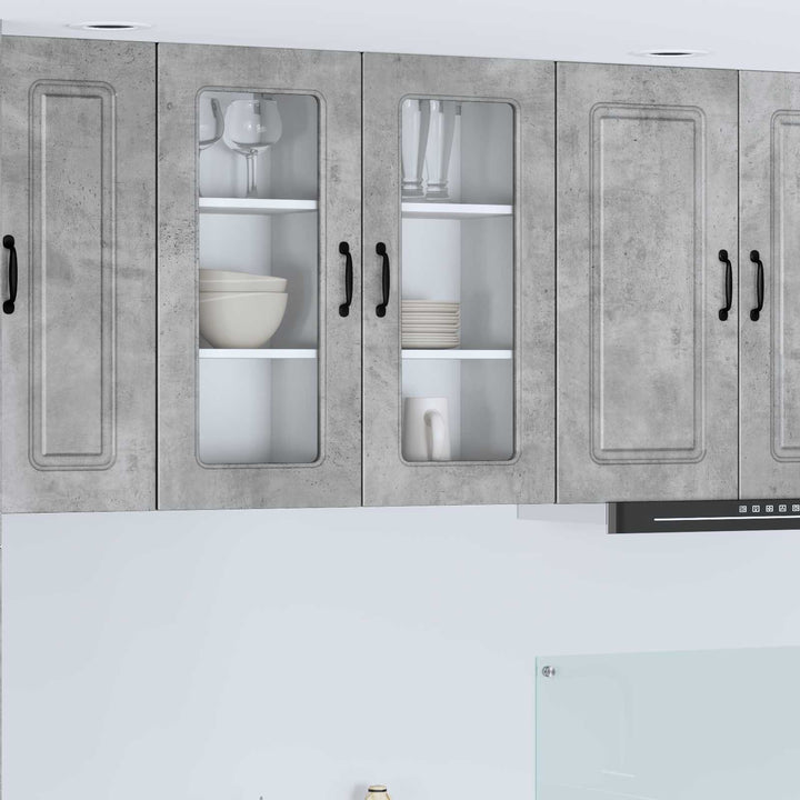 Panel til opvaskemaskine Kalmar 2 pcs Beton Grå 40 x 31 x 80 cm