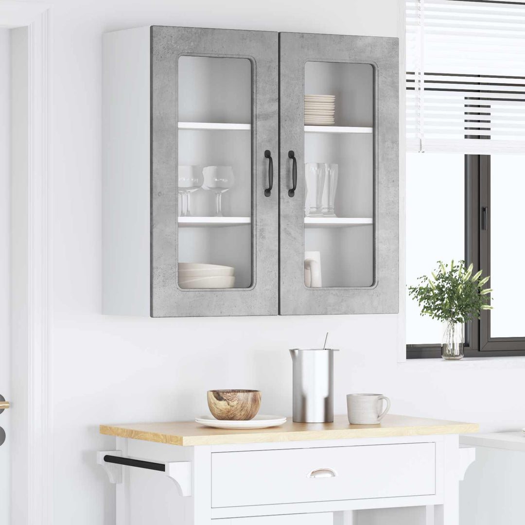 Panel til opvaskemaskine Kalmar 2 pcs Beton Grå 40 x 31 x 80 cm