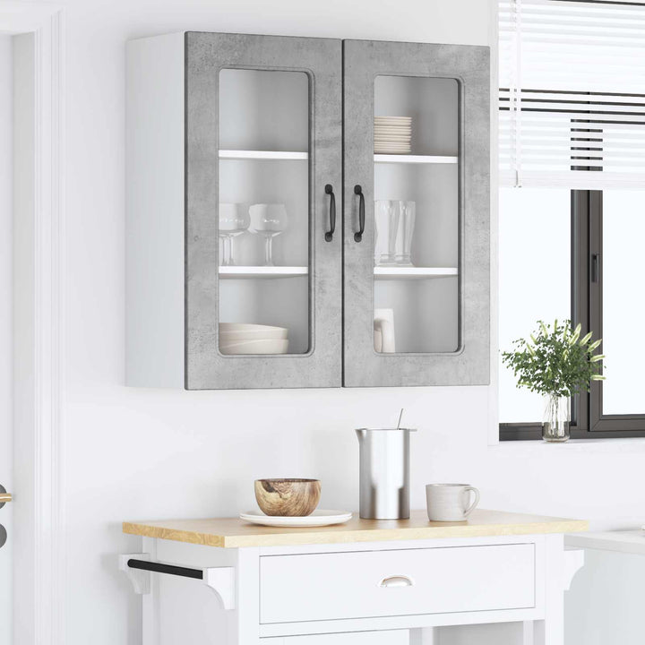 Panel til opvaskemaskine Kalmar 2 pcs Beton Grå 40 x 31 x 80 cm