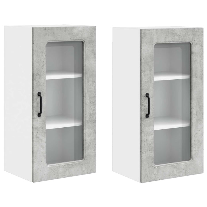 Panel til opvaskemaskine Kalmar 2 pcs Beton Grå 40 x 31 x 80 cm