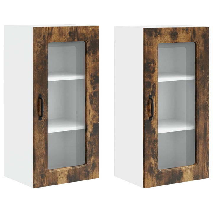 Panel til opvaskemaskine Kalmar 2 pcs Røget eg 40 x 31 x 80 cm