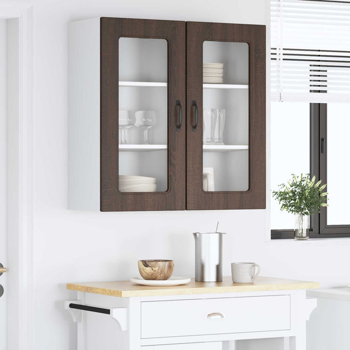 Panel til opvaskemaskine Kalmar 2 pcs Brun eg 40 x 31 x 80 cm