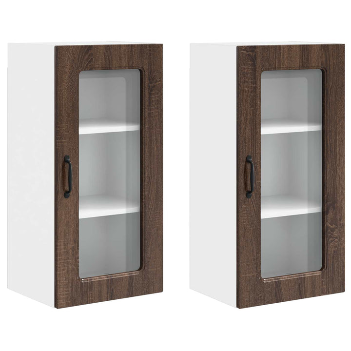 Panel til opvaskemaskine Kalmar 2 pcs Brun eg 40 x 31 x 80 cm
