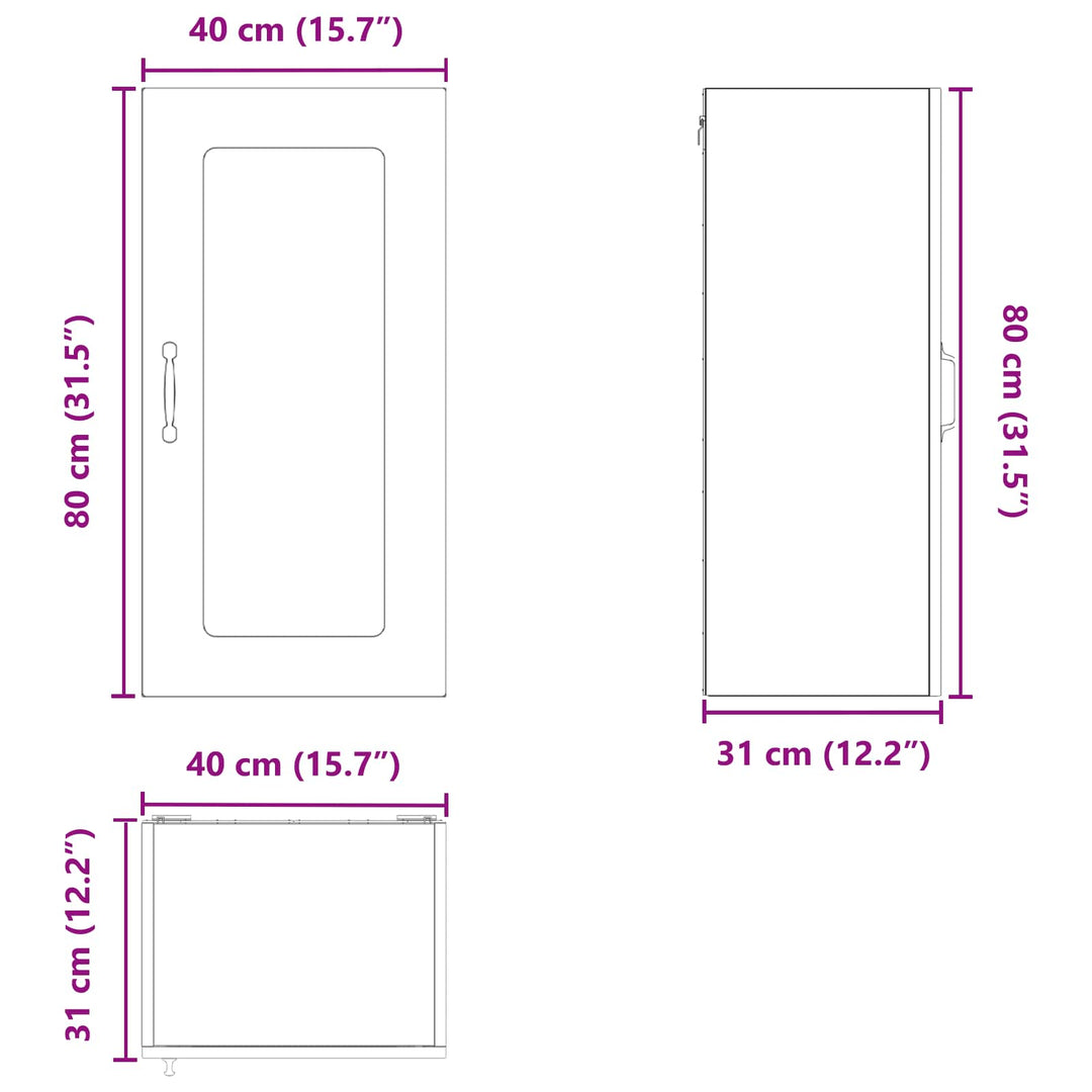 Panel til opvaskemaskine Kalmar 2 pcs Gammelt træ