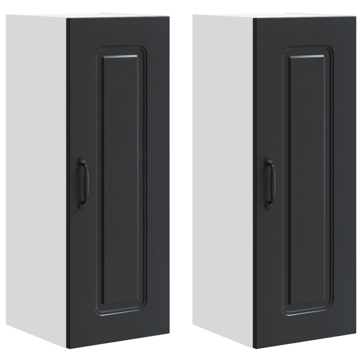 Panel til opvaskemaskine Kalmar 2 pcs Sort 30 x 31 x 80 cm