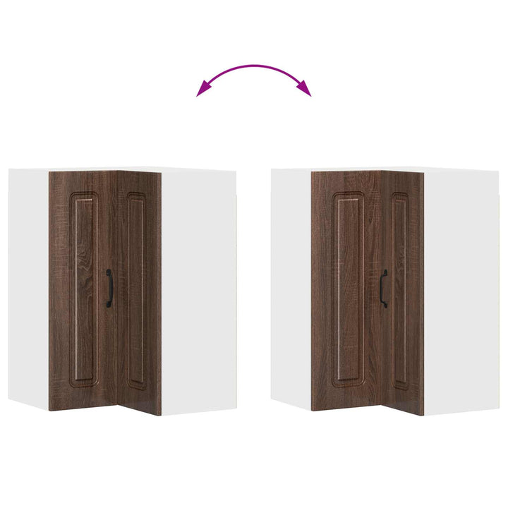 Panel til opvaskemaskine Kalmar Brun eg 57 x 57 x 80 cm