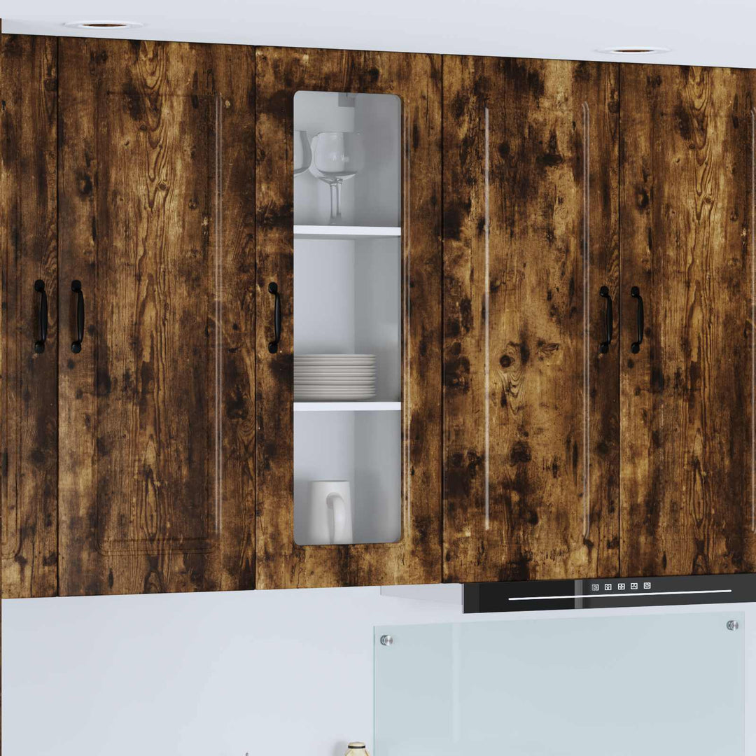 Panel til opvaskemaskine Kalmar Røget eg 40 x 31 x 100 cm