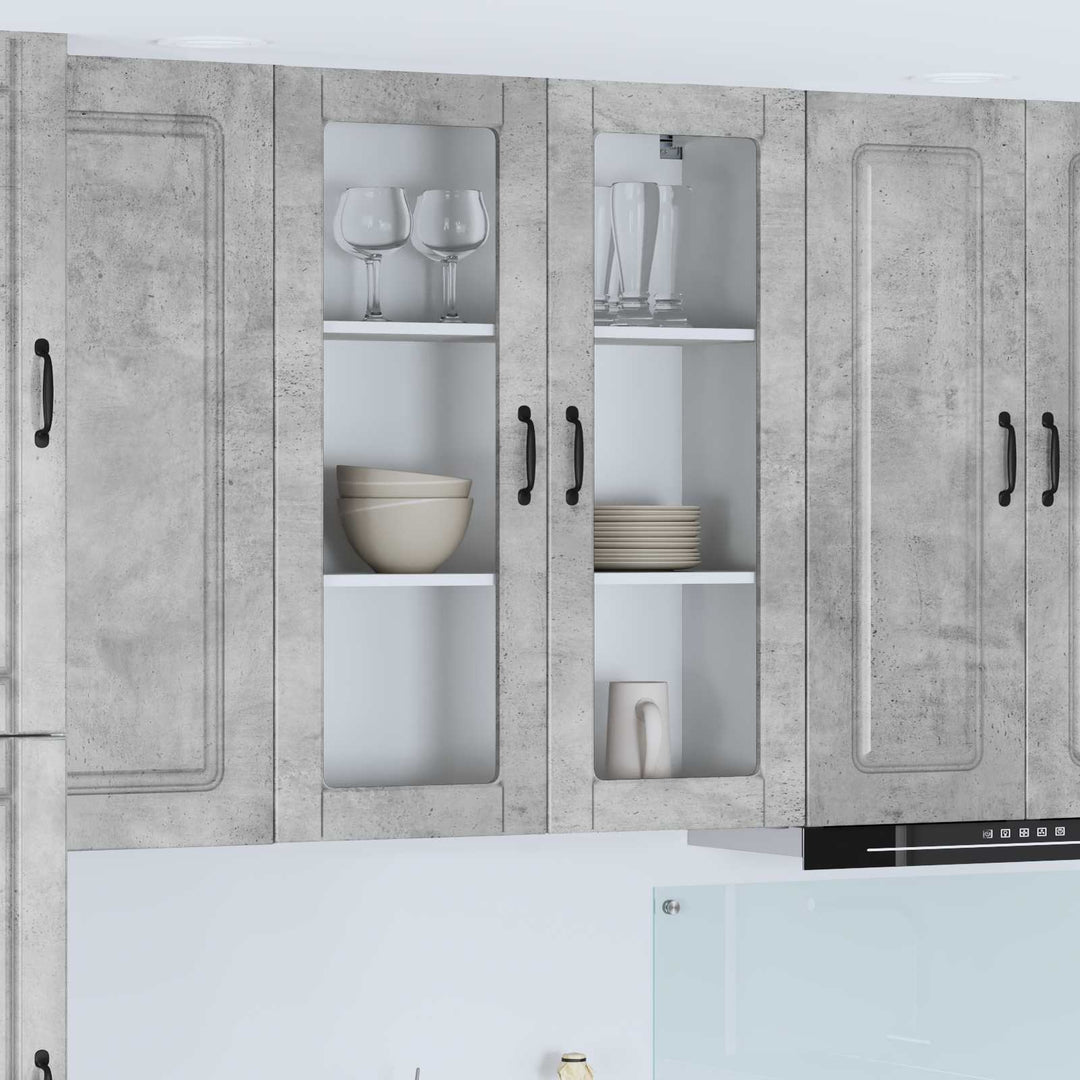 Panel til opvaskemaskine Kalmar Beton Grå 80 x 31 x 100 cm