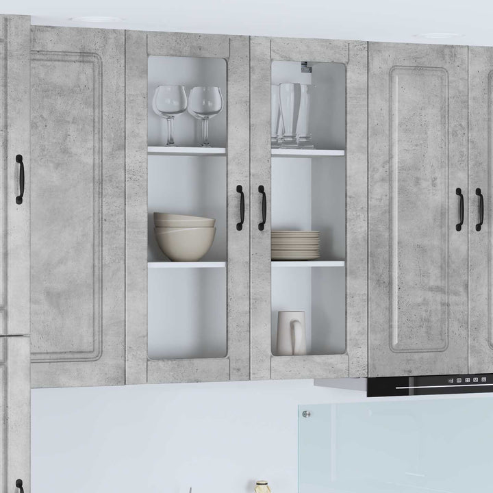 Panel til opvaskemaskine Kalmar Beton Grå 80 x 31 x 100 cm