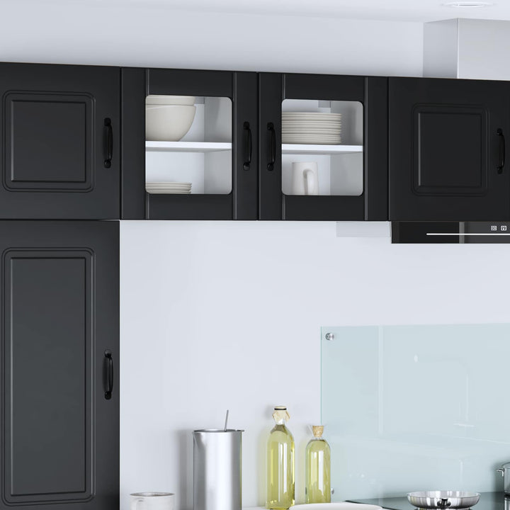 Væglågskab LUCCA 2 pcs Sort 40 x 31 x 40 cm Konstrueret træ