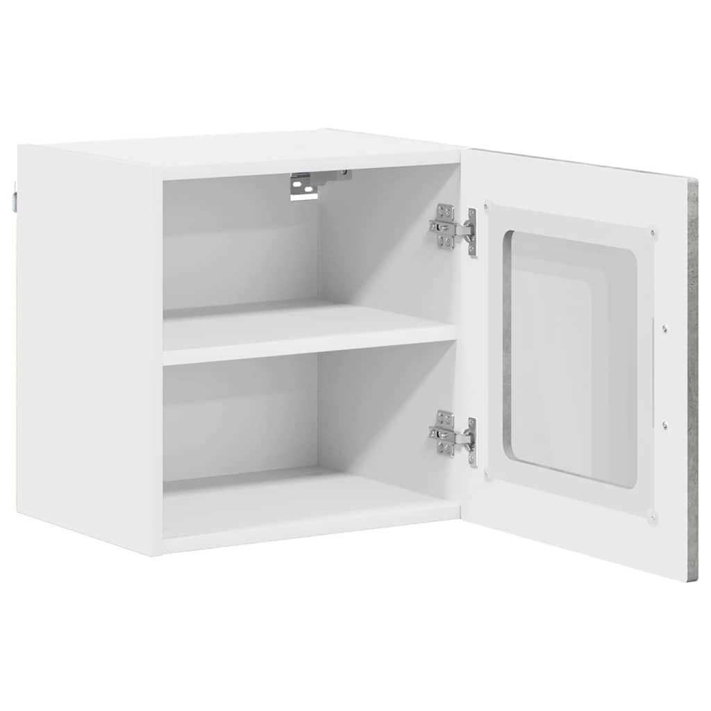 Væglågskab LUCCA 2 pcs Betongrå 40 x 31 x 40 cm Konstrueret træ