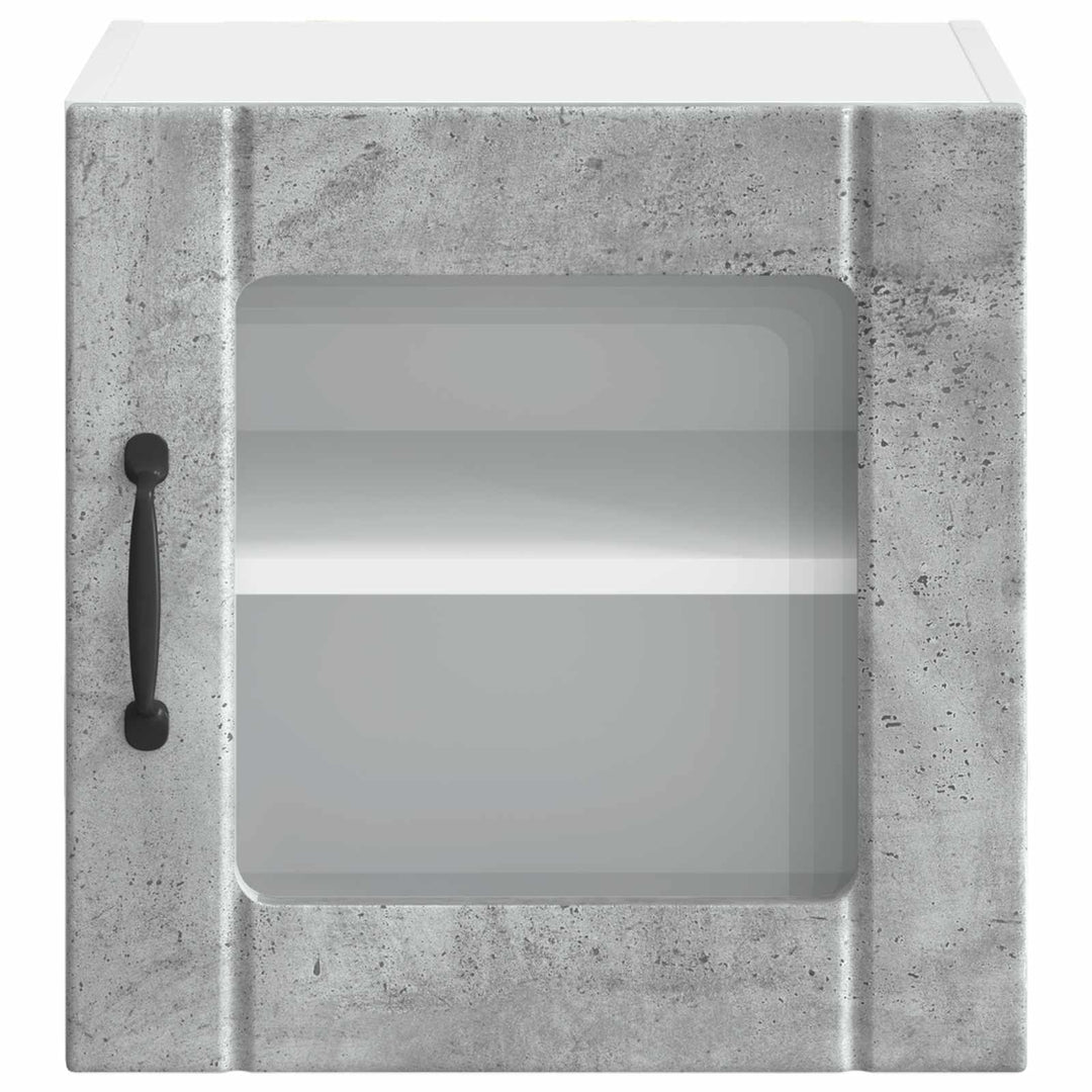 Væglågskab LUCCA 2 pcs Betongrå 40 x 31 x 40 cm Konstrueret træ