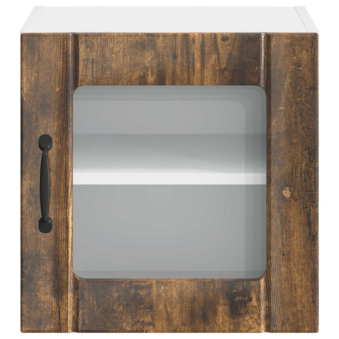 Væglågskab LUCCA 2 pcs Røget eg 40 x 31 x 40 cm Konstrueret træ