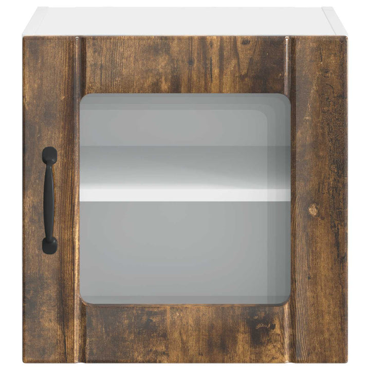 Væglågskab LUCCA 2 pcs Røget eg 40 x 31 x 40 cm Konstrueret træ