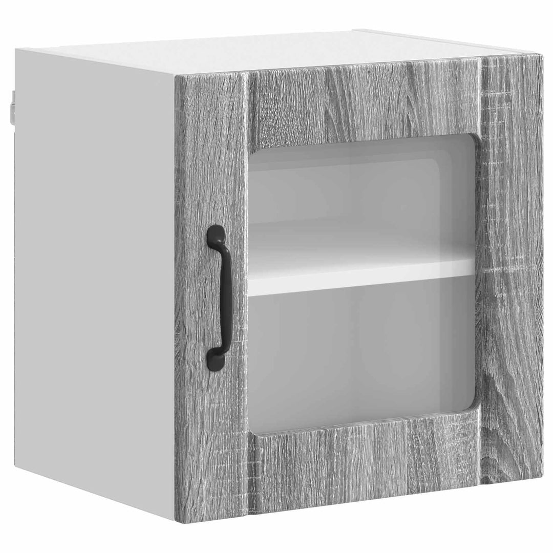 Væglågskab LUCCA 2 pcs Grå sonoma-eg 40 x 31 x 40 cm