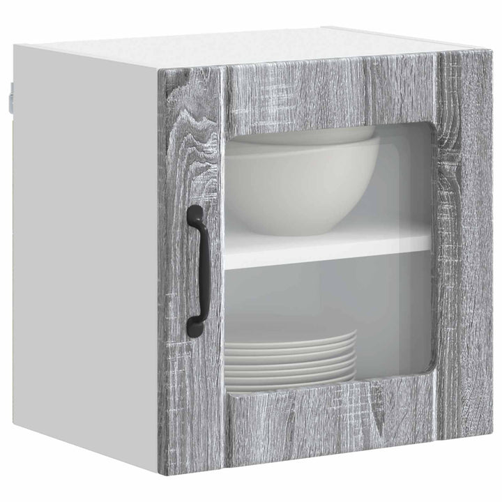 Væglågskab LUCCA 2 pcs Grå sonoma-eg 40 x 31 x 40 cm