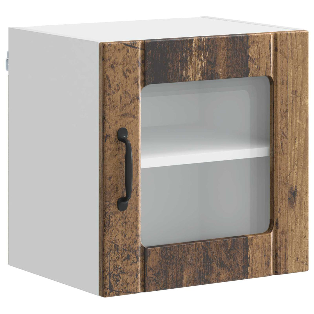 Væglågskab LUCCA 2 pcs Gammelt træ 40 x 31 x 40 cm