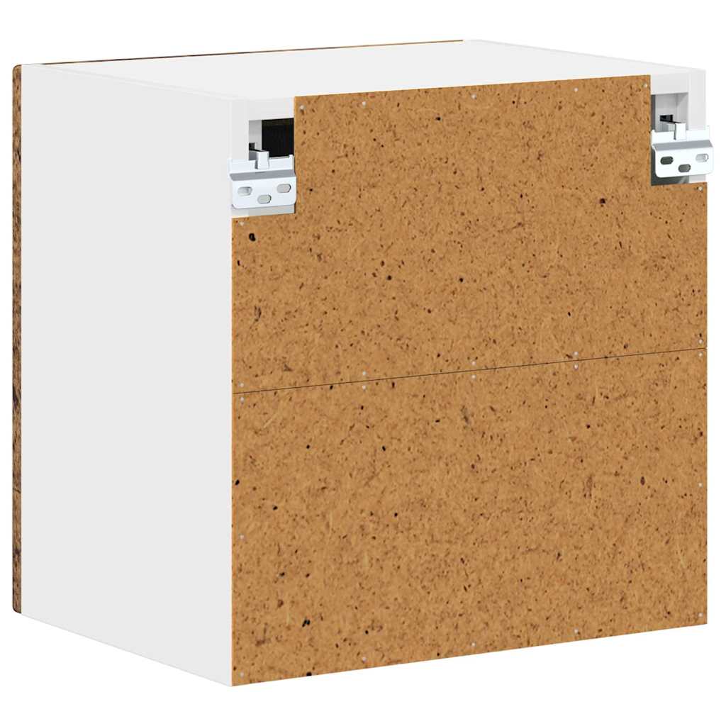Væglågskab LUCCA 2 pcs Gammelt træ 40 x 31 x 40 cm